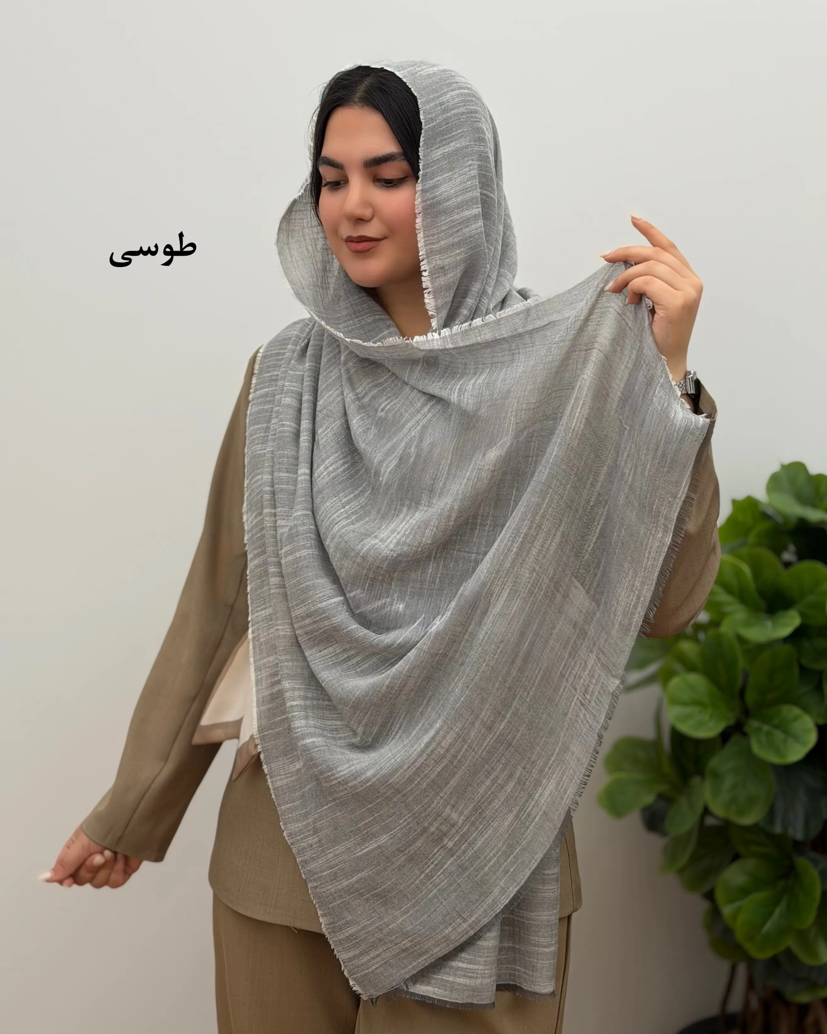 شال نخی لینن